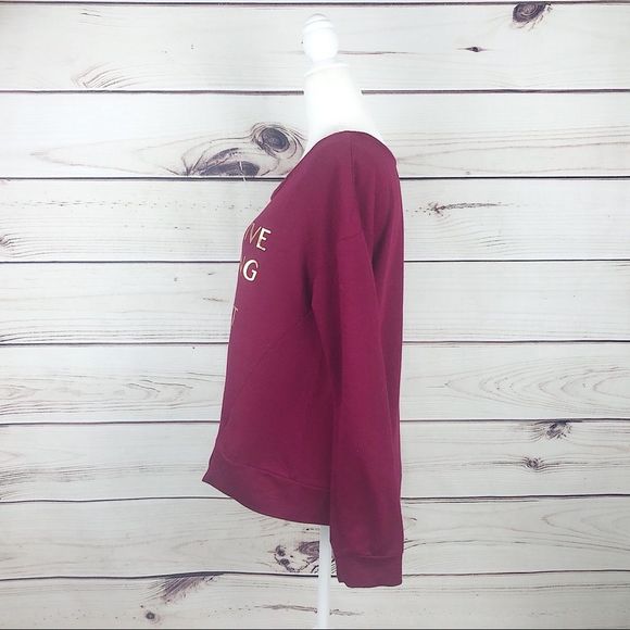 Decree Maroon & Gold Shopping Addict Sweater L - Picture 6 of 8